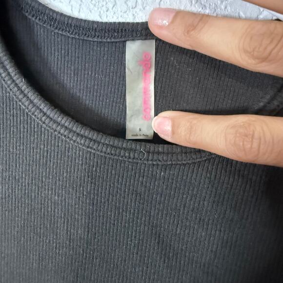 Commando Butter Short Sleeve Crewneck Crop Tee Small - Picture 5 of 5